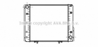 AVA QUALITY COOLING msa2065 -  Радиатор, охлаждение двигателя